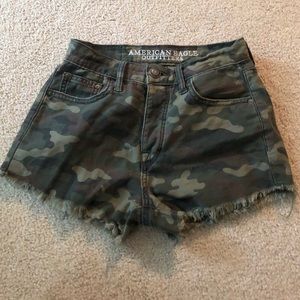 American Eagle Camo Jean shorts